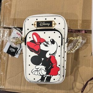 Primark White and Black Phone Case with Disney Design